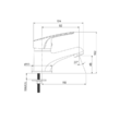 Смеситель для умывальника, Simp, Milardo, SIMSB00M01 - Абель66 - Магазин сантехники в Екатеринбурге 